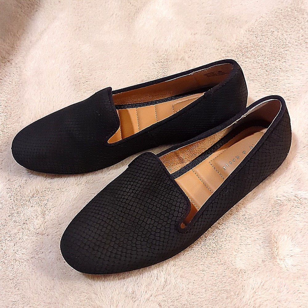 Black Leather Loafers